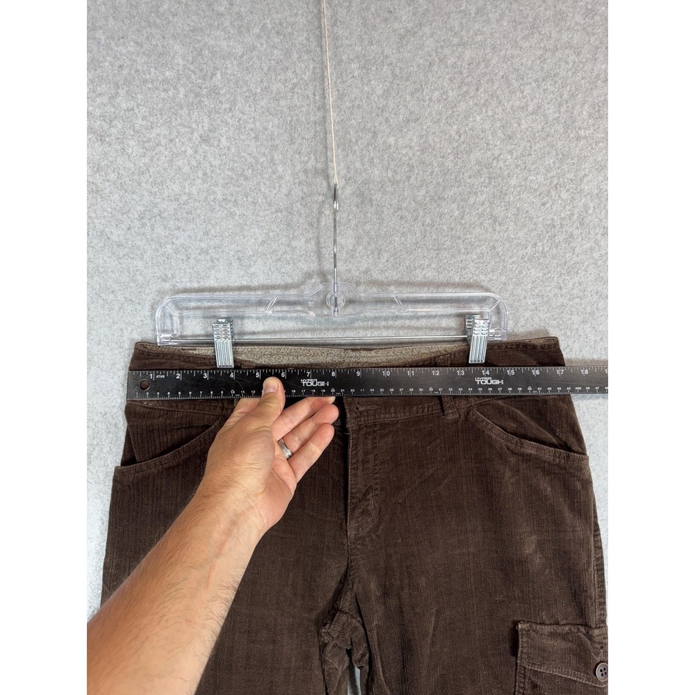 Woolrich Pants Womens 10 Brown Corduroy Cargo Pockets Outdoor Casual‎ Workwear - Picture 2 of 13